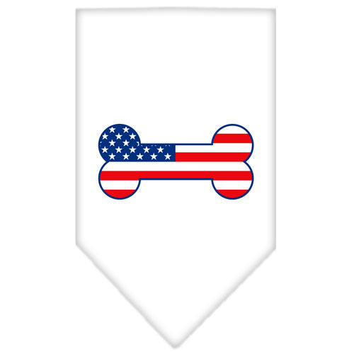 Bone Flag American Screen Print Bandana White Large Default Title