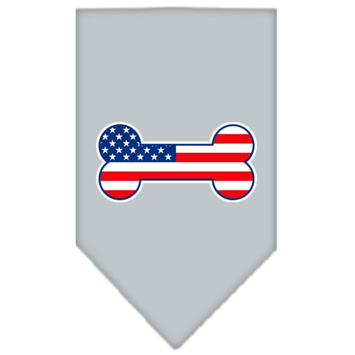 Bone Flag American Screen Print Bandana Grey Small Default Title