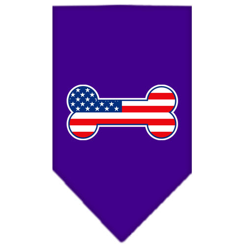 Bone Flag American Screen Print Bandana Purple Small Default Title