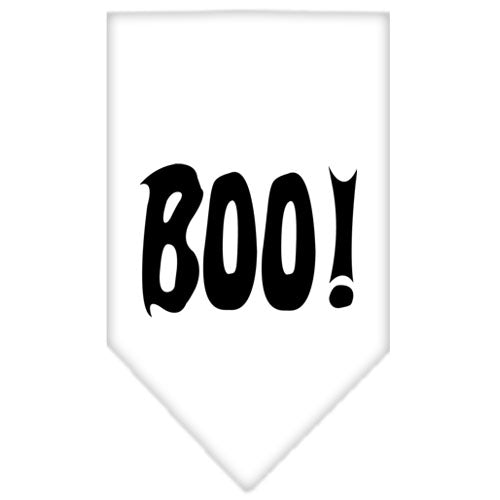 Boo! Screen Print Bandana White Small GreatEagleInc