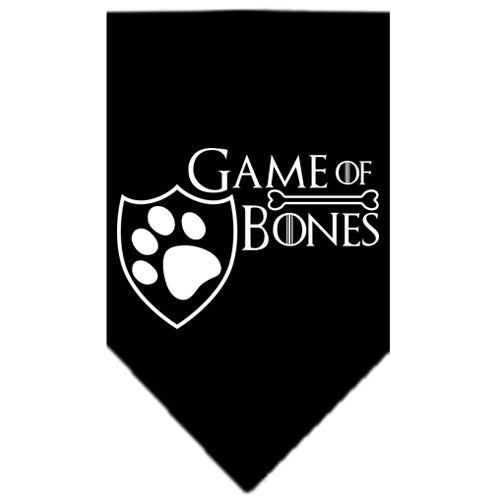 Game Of Bones Siebdruck Bandana Schwarz Groß