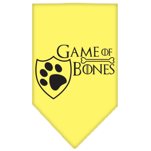 Game Of Bones Siebdruck Bandana Gelb Groß