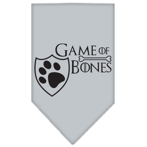 Game Of Bones Siebdruck Bandana Grau Klein
