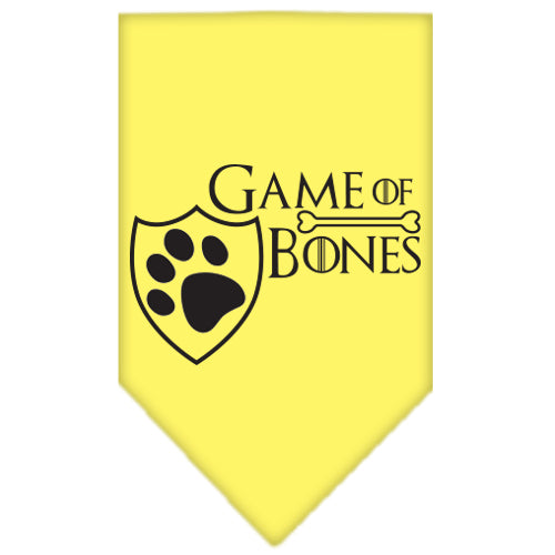 Game Of Bones Screen Print Bandana Yellow Small Default Title