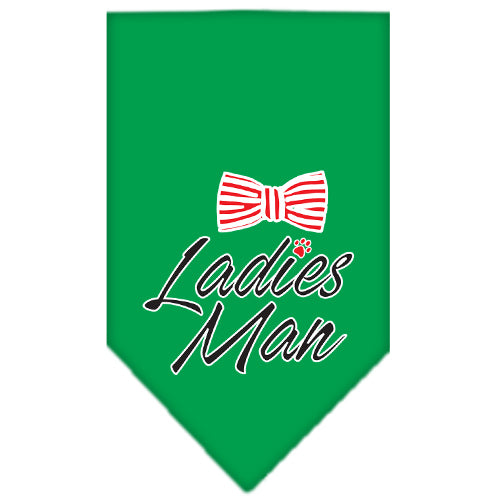 Ladies Man Screen Print Bandana Emerald Green Large Default Title