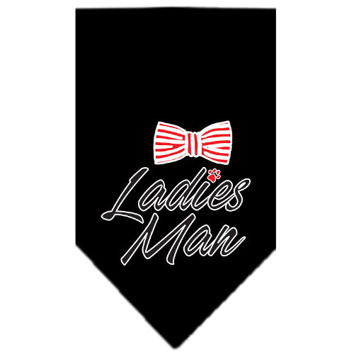 Ladies Man Screen Print Bandana Black Small Default Title