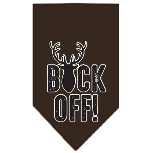 Buck Off Screen Print Bandana Brown Large Default Title