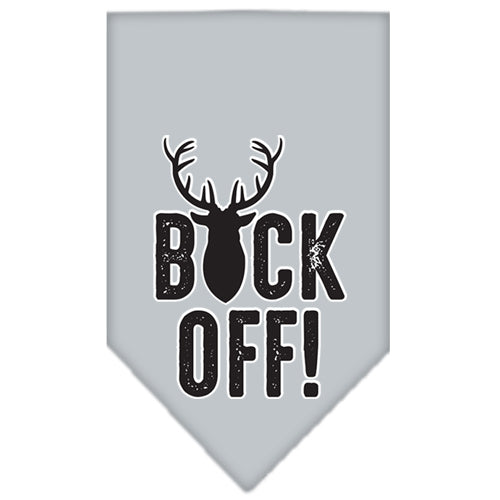Buck Off Screen Print Bandana Grey Large Default Title
