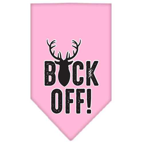 Buck Off Screen Print Bandana Light Pink Large Default Title