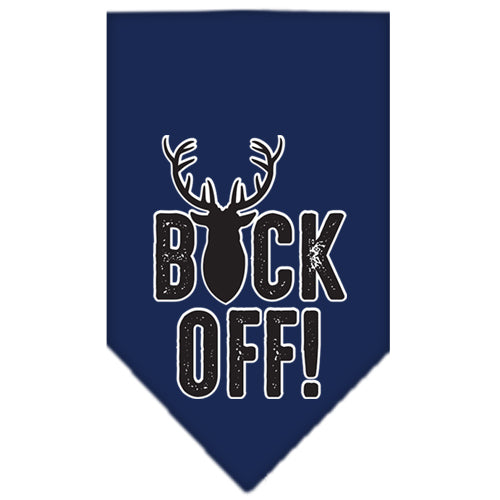 Buck Off Siebdruck-Bandana, Marineblau, Größe L