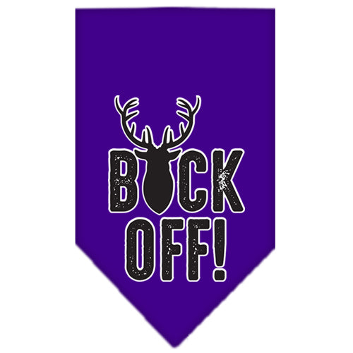 Buck Off Screen Print Bandana Purple Large Default Title