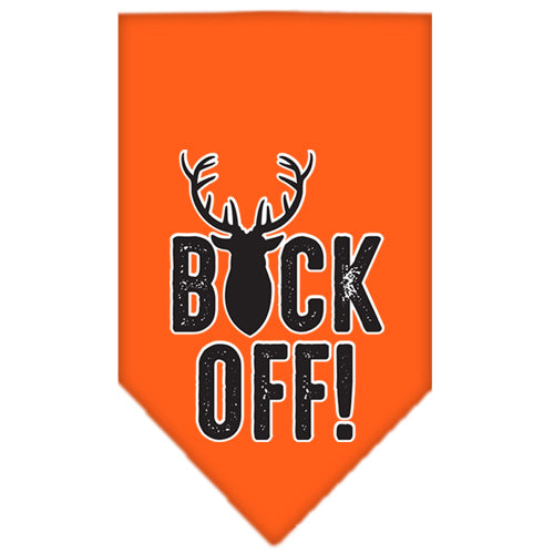 Buck Off Screen Print Bandana Orange Small Default Title