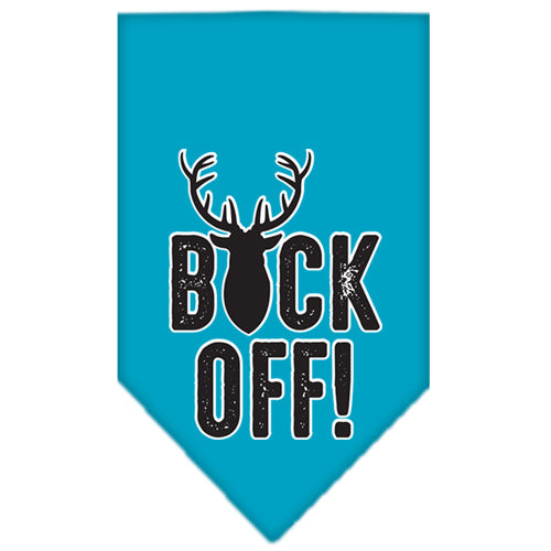 Buck Off Screen Print Bandana Turquoise Small Default Title