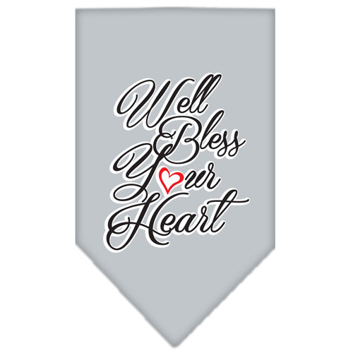 Well Bless Your Heart Screen Print Bandana Grey Large Default Title