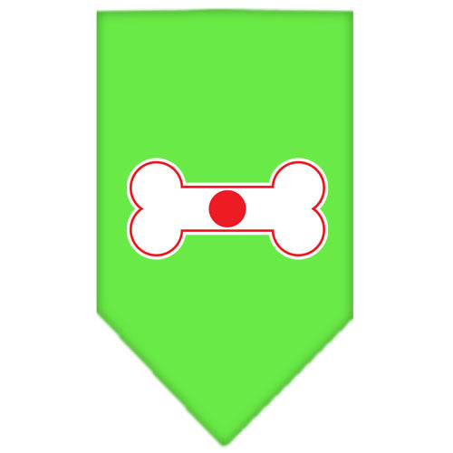 Bone Flag Japan Screen Print Bandana Lime Green Large Default Title