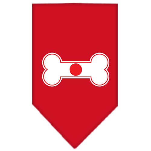 Bone Flag Japan Screen Print Bandana Red Large Default Title