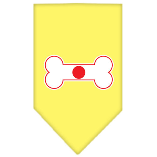 Bone Flag Japan Screen Print Bandana Yellow Large Default Title