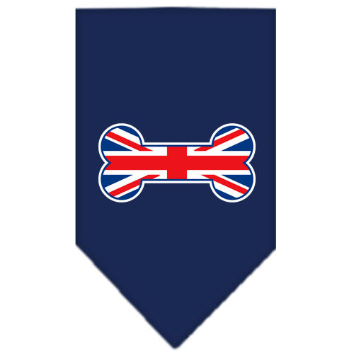 Bone Flag Uk Screen Print Bandana Navy Blue Large Default Title