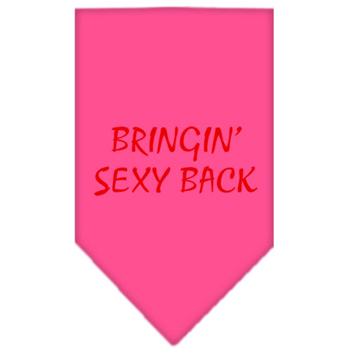 Bringin Sexy Back Screen Print Bandana Bright Pink Large Default Title
