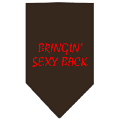 Bringin Sexy Back Screen Print Bandana Cocoa Small Default Title