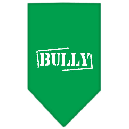 Bully Screen Print Bandana Emerald Green Large GreatEagleInc