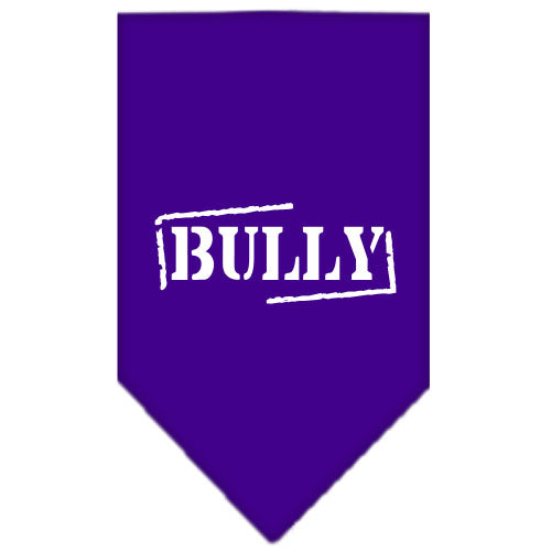 Bully Screen Print Bandana Purple Large GreatEagleInc