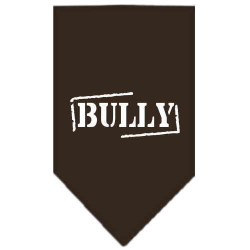 Bully Screen Print Bandana Cocoa Small GreatEagleInc