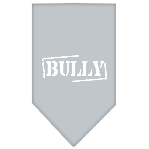 Bully Screen Print Bandana Grey Small Default Title