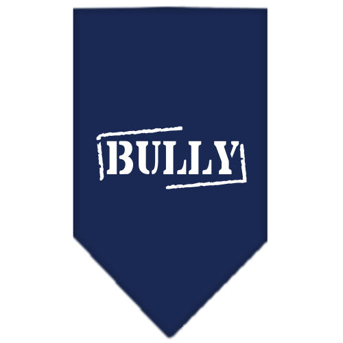 Bully Screen Print Bandana Navy Blue Small GreatEagleInc