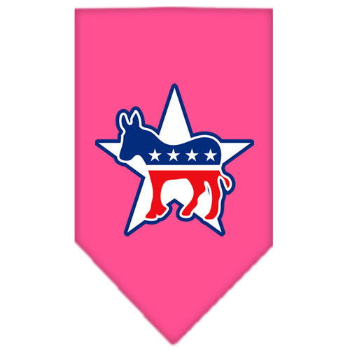 Democrat Screen Print Bandana Bright Pink Small GreatEagleInc