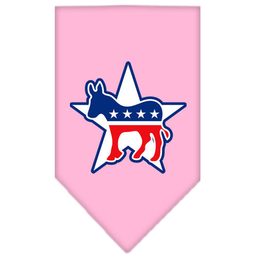 Democrat Screen Print Bandana Light Pink Small GreatEagleInc