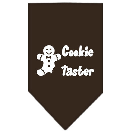 Cookie Taster Screen Print Bandana Cocoa Large GreatEagleInc