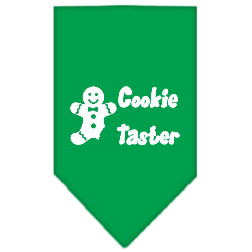 Cookie Taster Screen Print Bandana Emerald Green Large GreatEagleInc