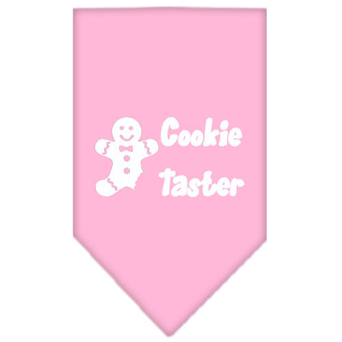 Cookie Taster Screen Print Bandana Light Pink Large GreatEagleInc