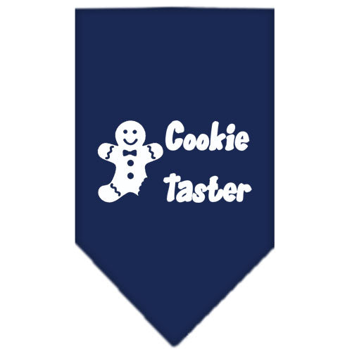 Cookie Taster Screen Print Bandana Navy Blue Large GreatEagleInc