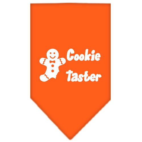 Cookie Taster Screen Print Bandana Orange Large GreatEagleInc