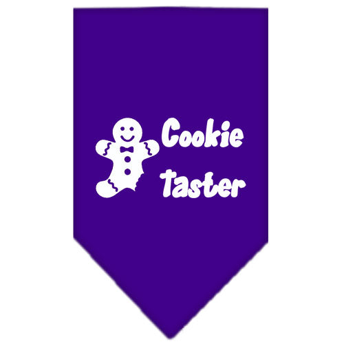 Cookie Taster Screen Print Bandana Purple Large GreatEagleInc