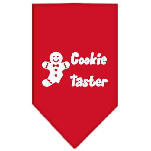 Cookie Taster Screen Print Bandana Red Large Default Title