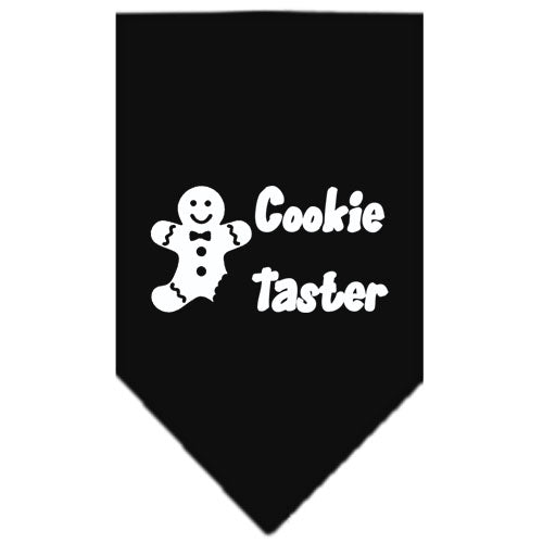 Cookie Taster Screen Print Bandana Black Small GreatEagleInc