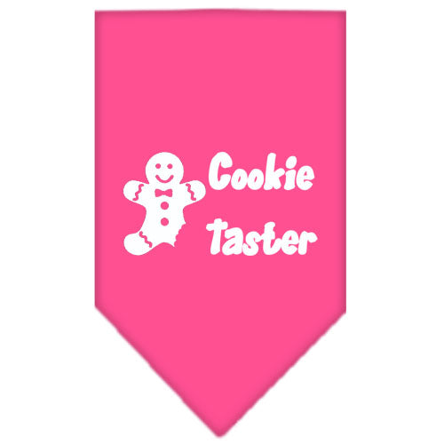 Cookie Taster Screen Print Bandana Bright Pink Small Default Title
