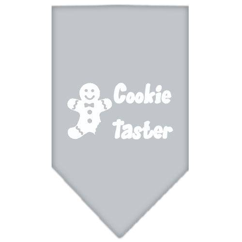 Cookie Taster Screen Print Bandana Grey Small GreatEagleInc