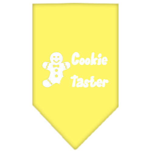 Cookie Taster Screen Print Bandana Yellow Small GreatEagleInc