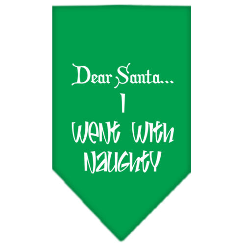 Went With Naughty Screen Print Bandana Emerald Green Large Default Title