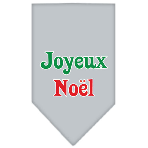 Joyeux Noel Screen Print Bandana Grey Large Default Title