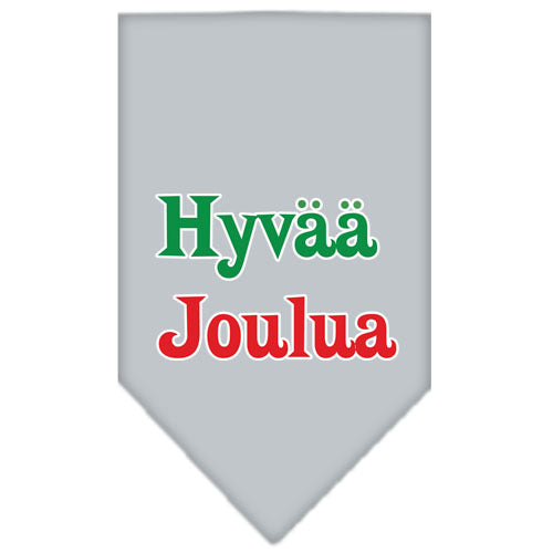 Hyvaa Joulua Screen Print Bandana Grey Large Default Title
