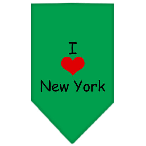 I Heart New York Screen Print Bandana Emerald Green Large Default Title