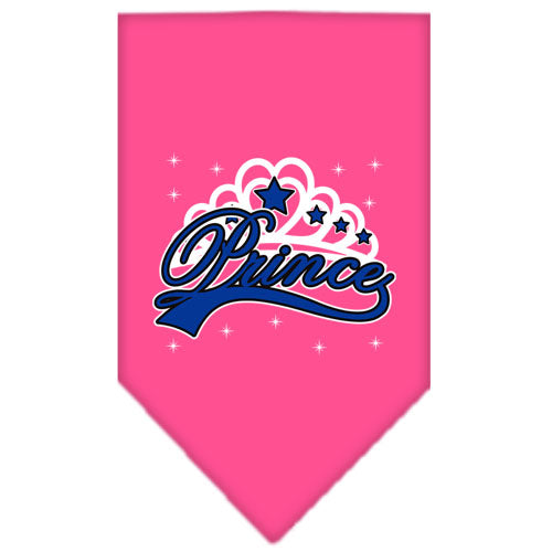 I'm A Prince Screen Print Bandana Bright Pink Large GreatEagleInc