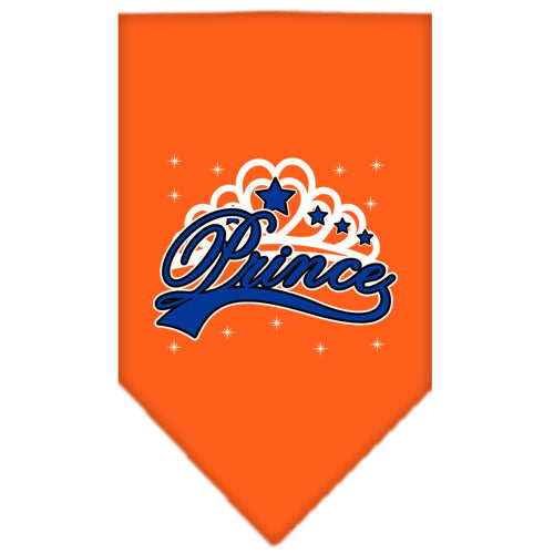 I'm A Prince Screen Print Bandana Orange Large GreatEagleInc