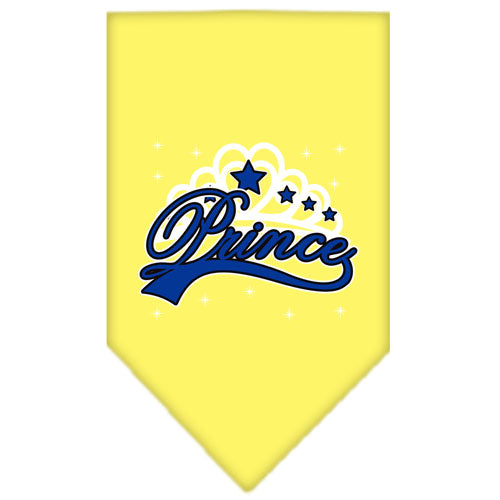 I'm A Prince Screen Print Bandana Yellow Large GreatEagleInc