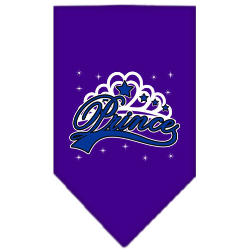 I'm A Prince Screen Print Bandana Purple Small Default Title